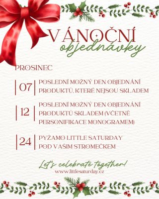 Finišujeme! Tak to neprošvihněte😉🎄 #littlesaturdaysleepwear #mypyjamaisbetterthanyours